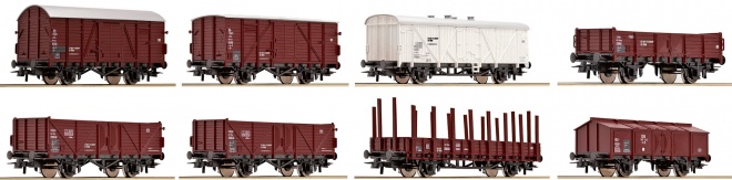 Set of 8 Freight cars<br /><a href='images/pictures/Roco/232018.jpg' target='_blank'>Full size image</a>